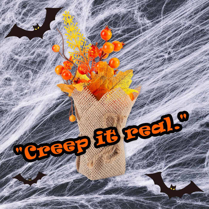 Halloween Autumn Floral Decoration | Party Decoration | Orange