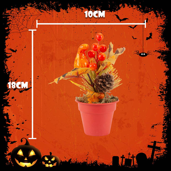 Halloween Autumn Berry & Leaf Floral Decoration | Accessories | Orange
