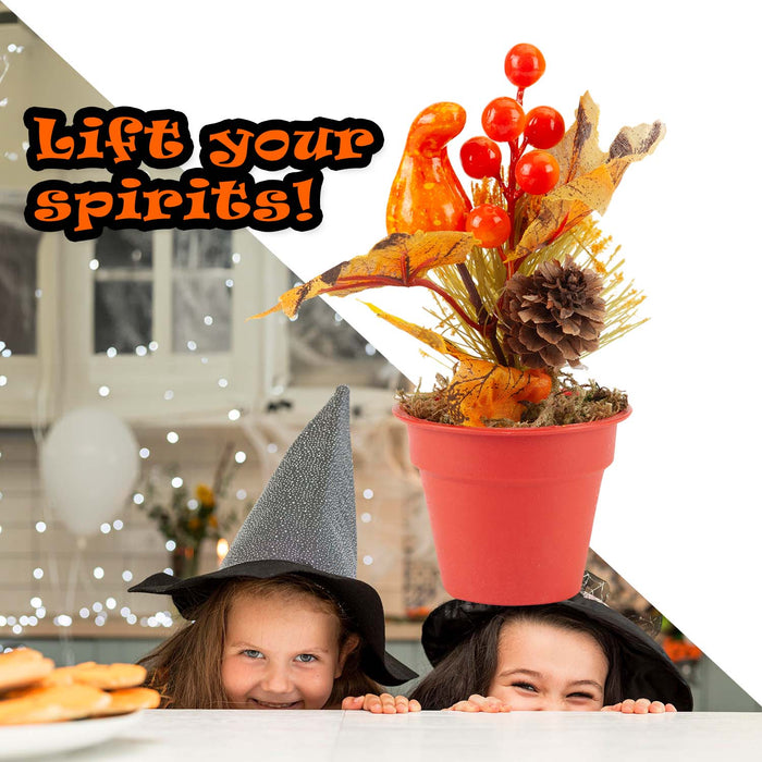 Halloween Autumn Berry & Leaf Floral Decoration | Accessories | Orange