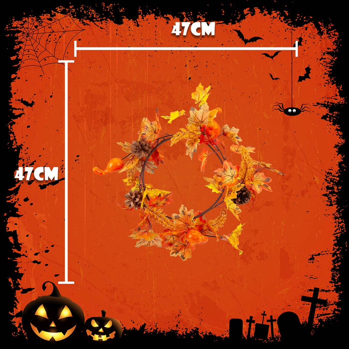 Halloween Large Floral Pumpkin Garland | Party Decoration | Orange