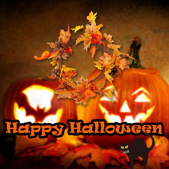 Halloween Large Floral Pumpkin Garland | Party Decoration | Orange