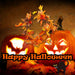 Halloween Large Floral Pumpkin Garland | Party Decoration | Orange