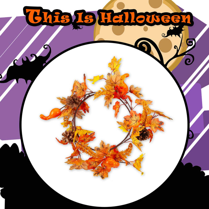 Halloween Large Floral Pumpkin Garland | Party Decoration | Orange