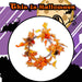 Halloween Large Floral Pumpkin Garland | Party Decoration | Orange
