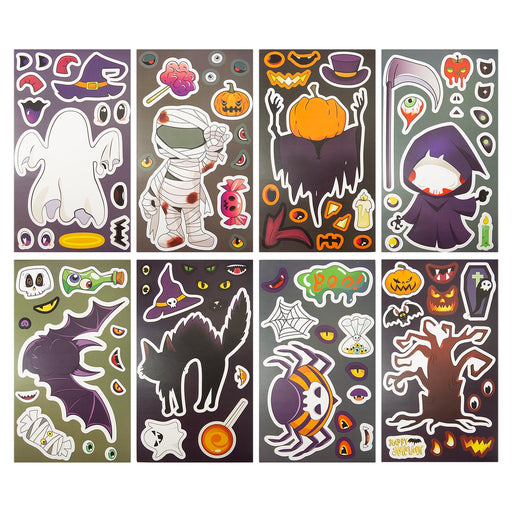 Halloween Make Your Own Character Stickers | 8 Pages | Decoration |