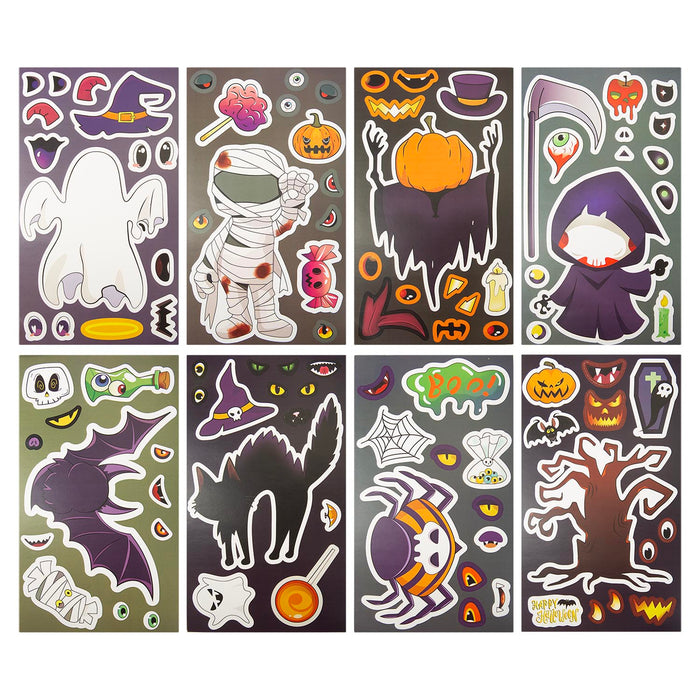 Halloween Make Your Own Character Stickers | 8 Pages | Decoration |