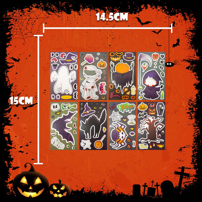 Halloween Make Your Own Character Stickers | 8 Pages | Decoration |