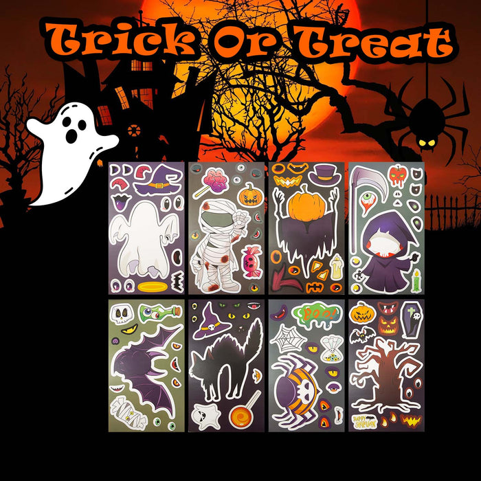 Halloween Make Your Own Character Stickers | 8 Pages | Decoration |