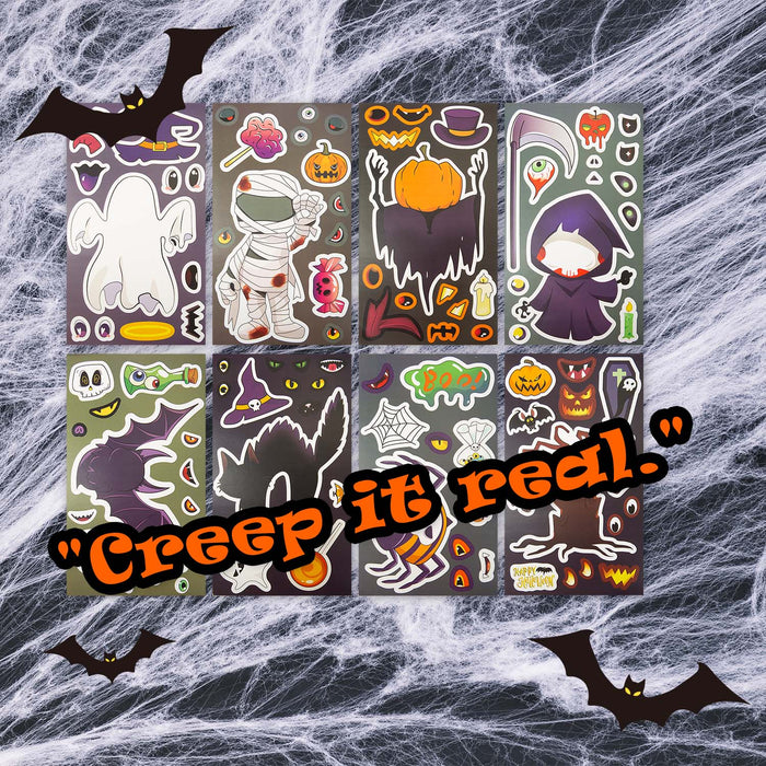 Halloween Make Your Own Character Stickers | 8 Pages | Decoration |
