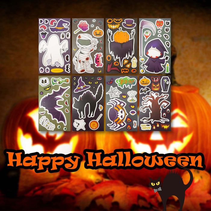 Halloween Make Your Own Character Stickers | 8 Pages | Decoration |