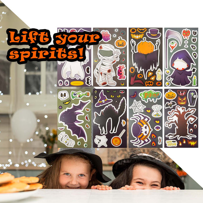 Halloween Make Your Own Character Stickers | 8 Pages | Decoration |