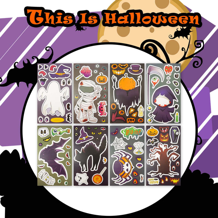 Halloween Make Your Own Character Stickers | 8 Pages | Decoration |