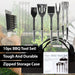 10 Piece BBQ Set With Carry Case - B&Co