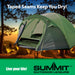 Green Four Person Tent Double Skin Dome-Summit, Camping, Holiday