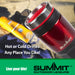 Red 400ml Travel Mug Insulated Metallic Cup - Outdoor Leisure