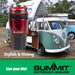 Red 400ml Travel Mug Insulated Metallic Cup - Outdoor Leisure