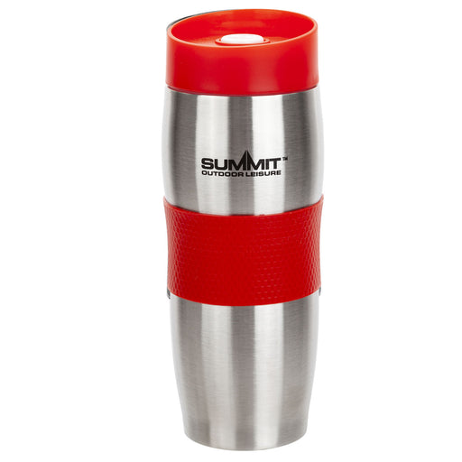 Red Double Walled Flask Travel Mug 380ml - Outdoor Leisure