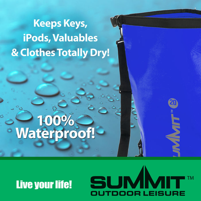 Floating 20L Dry Bag 100% Waterproof - Summit