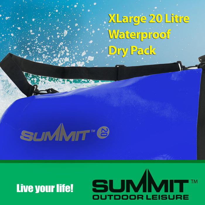 Floating 20L Dry Bag 100% Waterproof - Summit