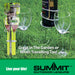 Wine Bottle & Glass Holder 3 Piece Steel Picnic Set - Summit