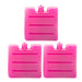 Cooler Ice Block | Cool Pack Food Storage | 3 Pack Berry Pink
