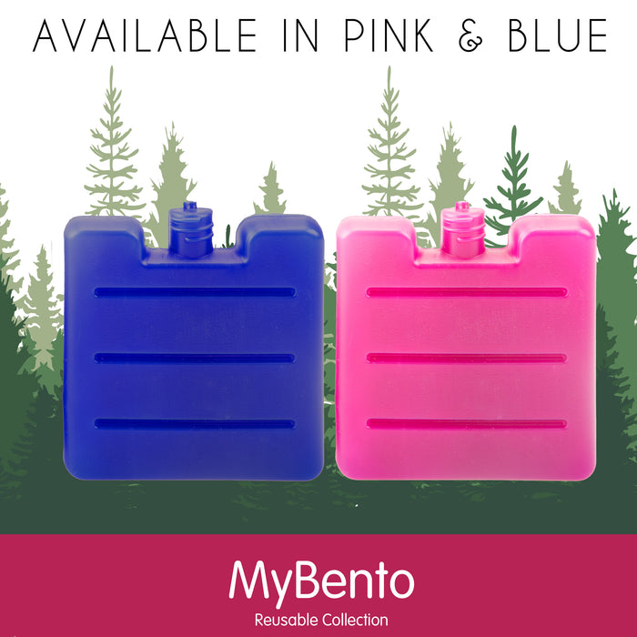 Cooler Ice Block | Cool Pack Food Storage | 3 Pack Berry Pink