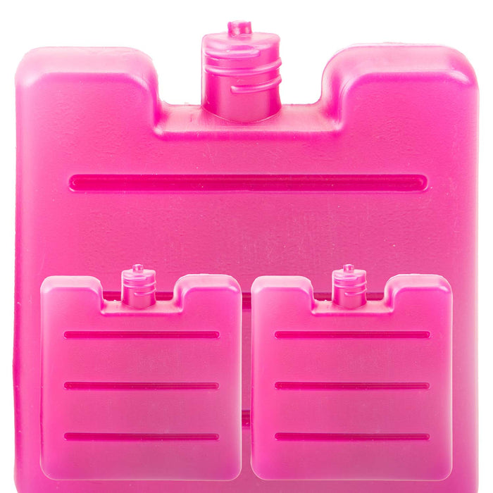 Cooler Ice Block | Cool Pack Food Storage | 3 Pack Berry Pink