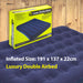 Luxury Flocked Double Airbed Camping - Outdoor Leisure