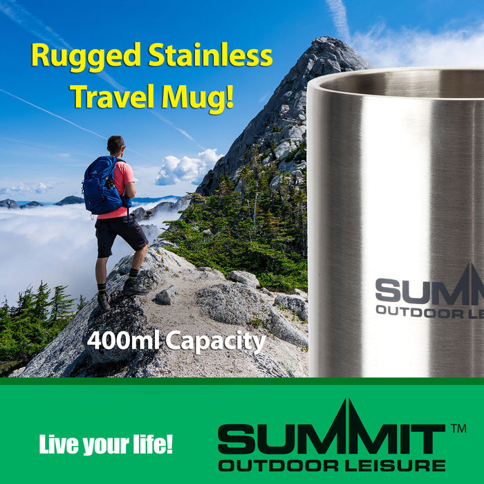 Stainless Steel Mug 450ml Travel Commuting Flask