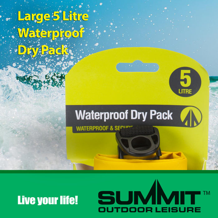 Floating 5L Dry Bag 100% Waterproof - Summit