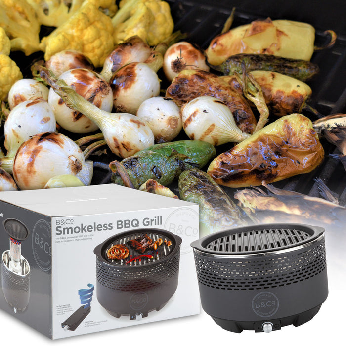 Grey Smokeless BBQ Grill - Alfresco