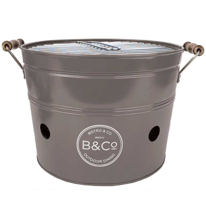 Portable Grey Bucket BBQ - Karridale