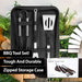 3 Piece BBQ Set With Carry Case - B&Co