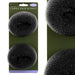 Large Black Hair Donuts - Glamour Studio (2 Pack)