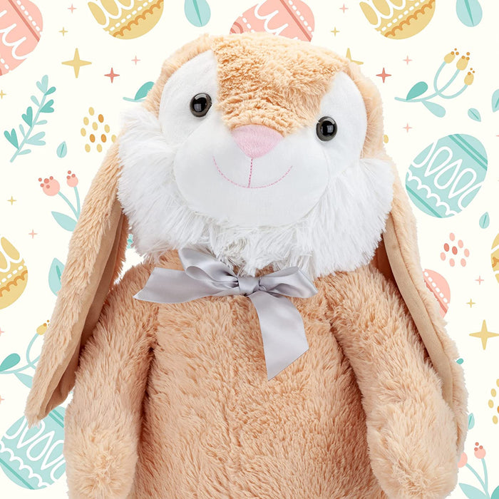 Giant Brown Plush Bunny Easter Soft Toy - Cuddle Crew