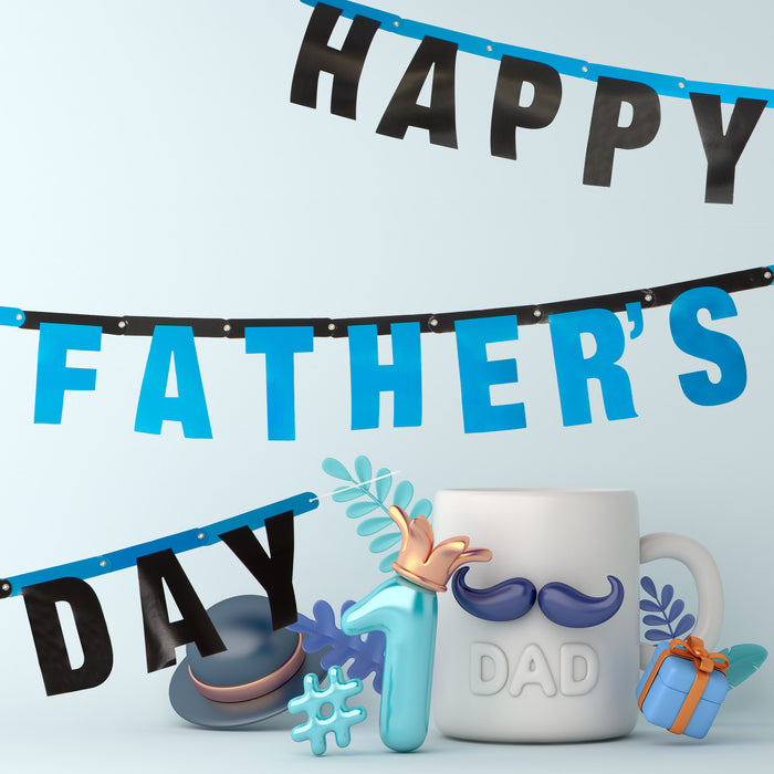 Happy Father's Day Banner - Best Dad Ever 180cm