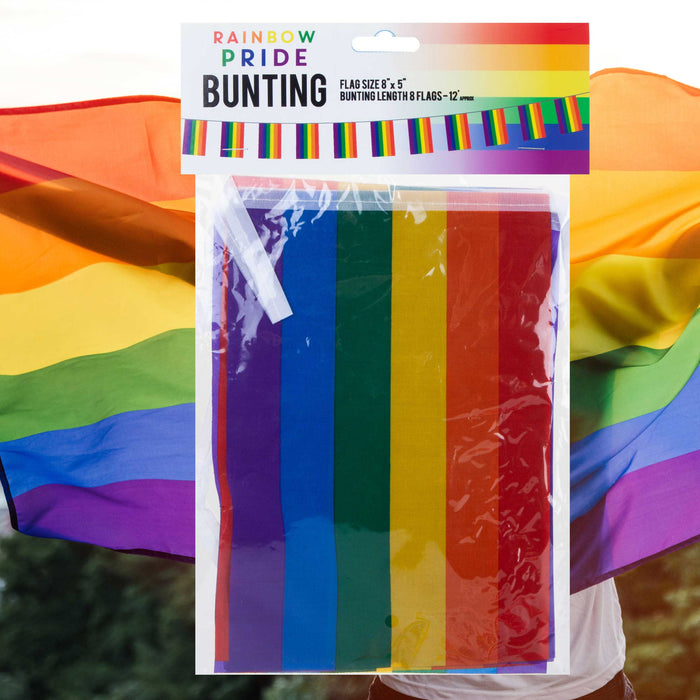 Rainbow Pride Bunting Flags 12ft