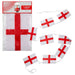 St George's 20ft Bunting 10 Flags, Euro Decorations for Football Fans