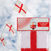 St George's 20ft Bunting 10 Flags, Euro Decorations for Football Fans