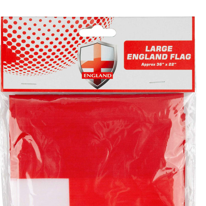St George's String Flag, England Flag for Football, Size: 89 X 60cm