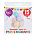 Assorted Pastel Party Balloons 15 Pack, Celebrations