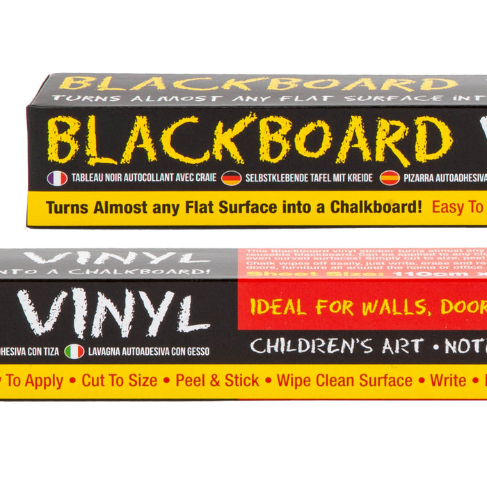 Self Adhesive Blackboard Vinyl Peel & Stick Paper With 5 Chalk Colours