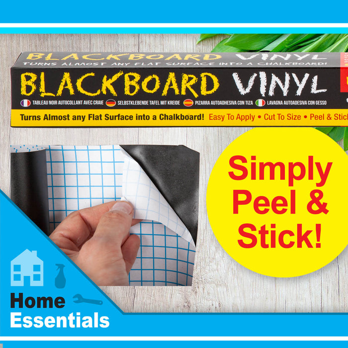 Self Adhesive Blackboard Vinyl Peel & Stick Paper With 5 Chalk Colours