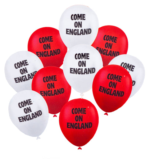 Come On England Balloons 12 Pack, Celebrations