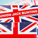 Union Jack Bunting 12ft With 8 Flags, Coronation Jubilee Sporting events