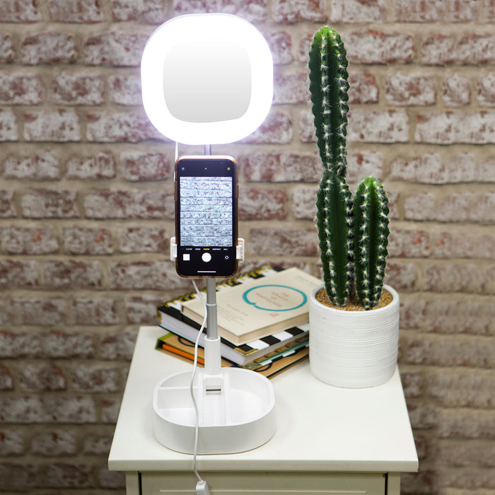 Social Media 15cm LED Ring Light with Phone Holder