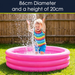 Children's pink Paddling Pool 86 x 20cm