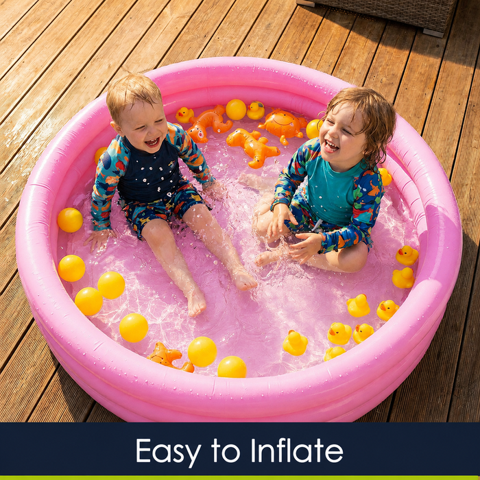 Children's pink Paddling Pool 86 x 20cm