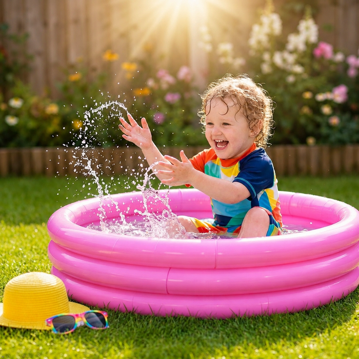 Children's pink Paddling Pool 86 x 20cm