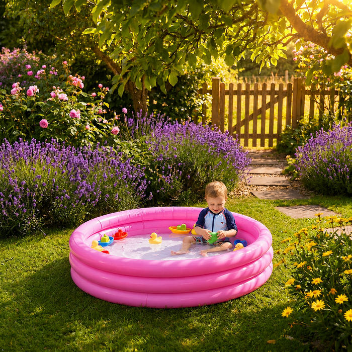 Children's pink Paddling Pool 86 x 20cm